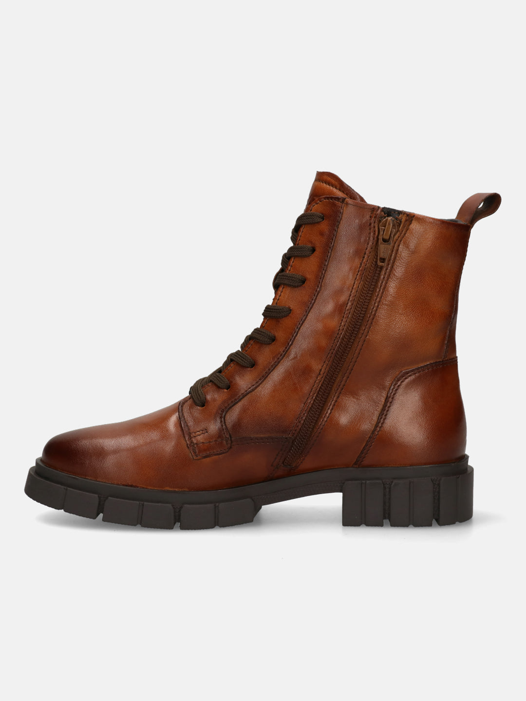 Fiona Cognac Ankle Boots - BAGATT