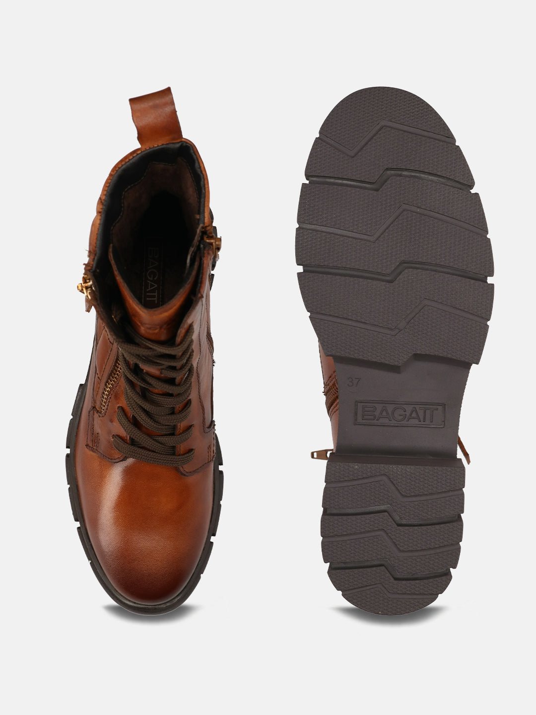 Fiona Cognac Ankle Boots - BAGATT
