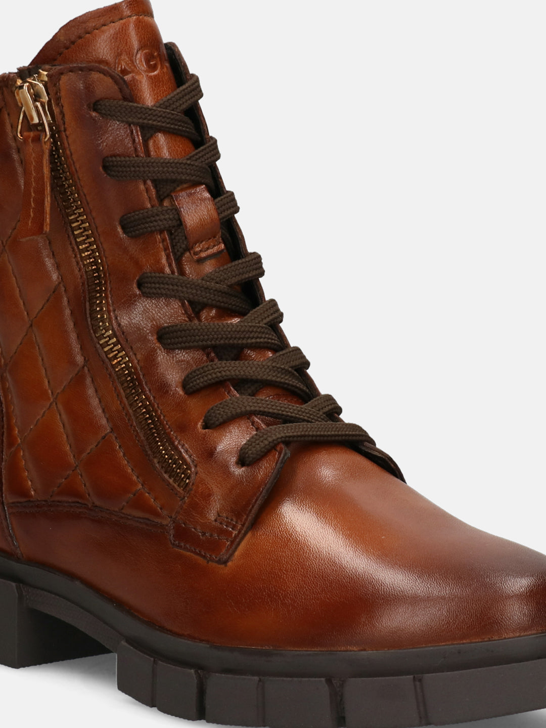 Fiona Cognac Ankle Boots - BAGATT