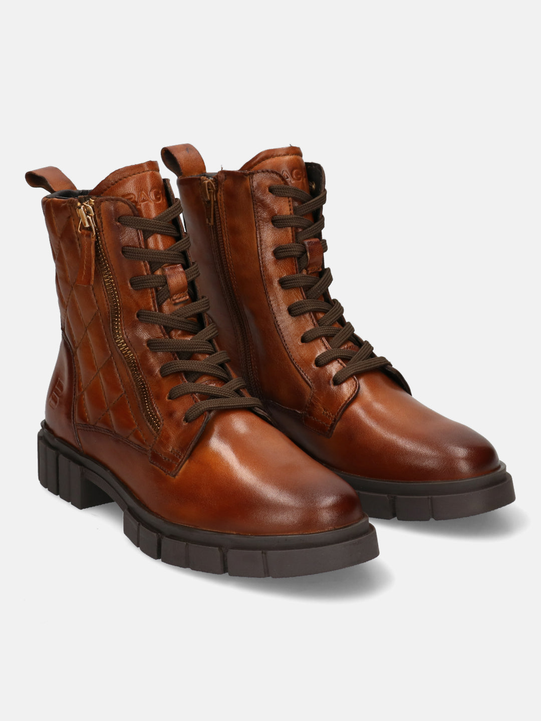 Fiona Cognac Ankle Boots - BAGATT