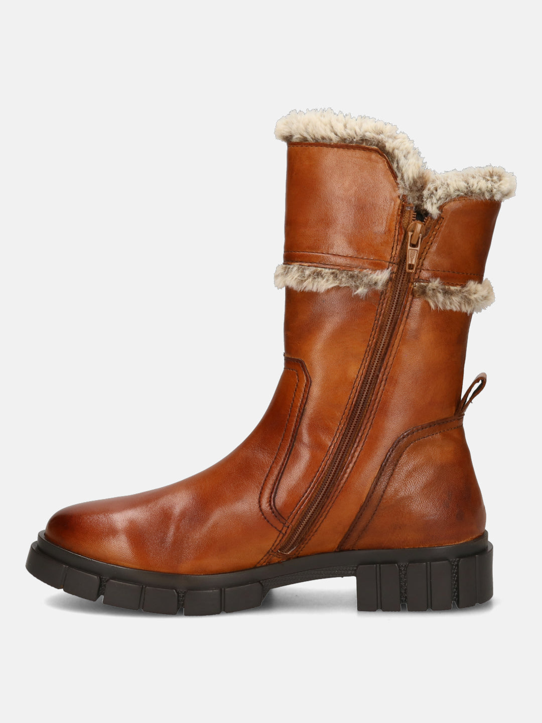 Fiona Cognac Calf Boot - BAGATT