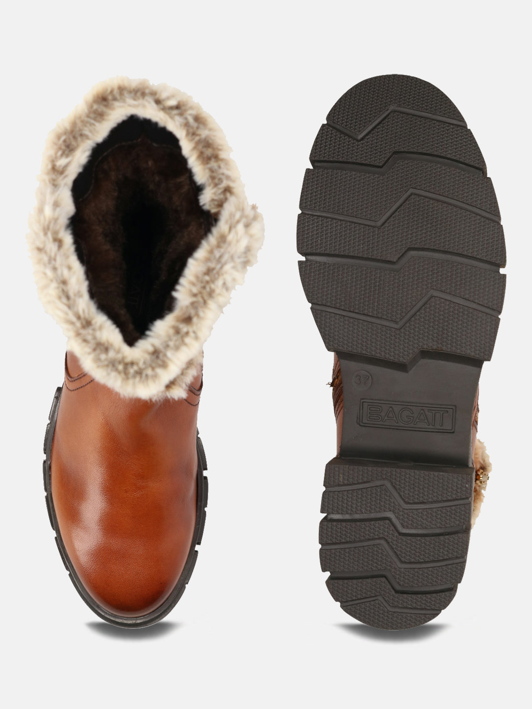 Fiona Cognac Calf Boot - BAGATT
