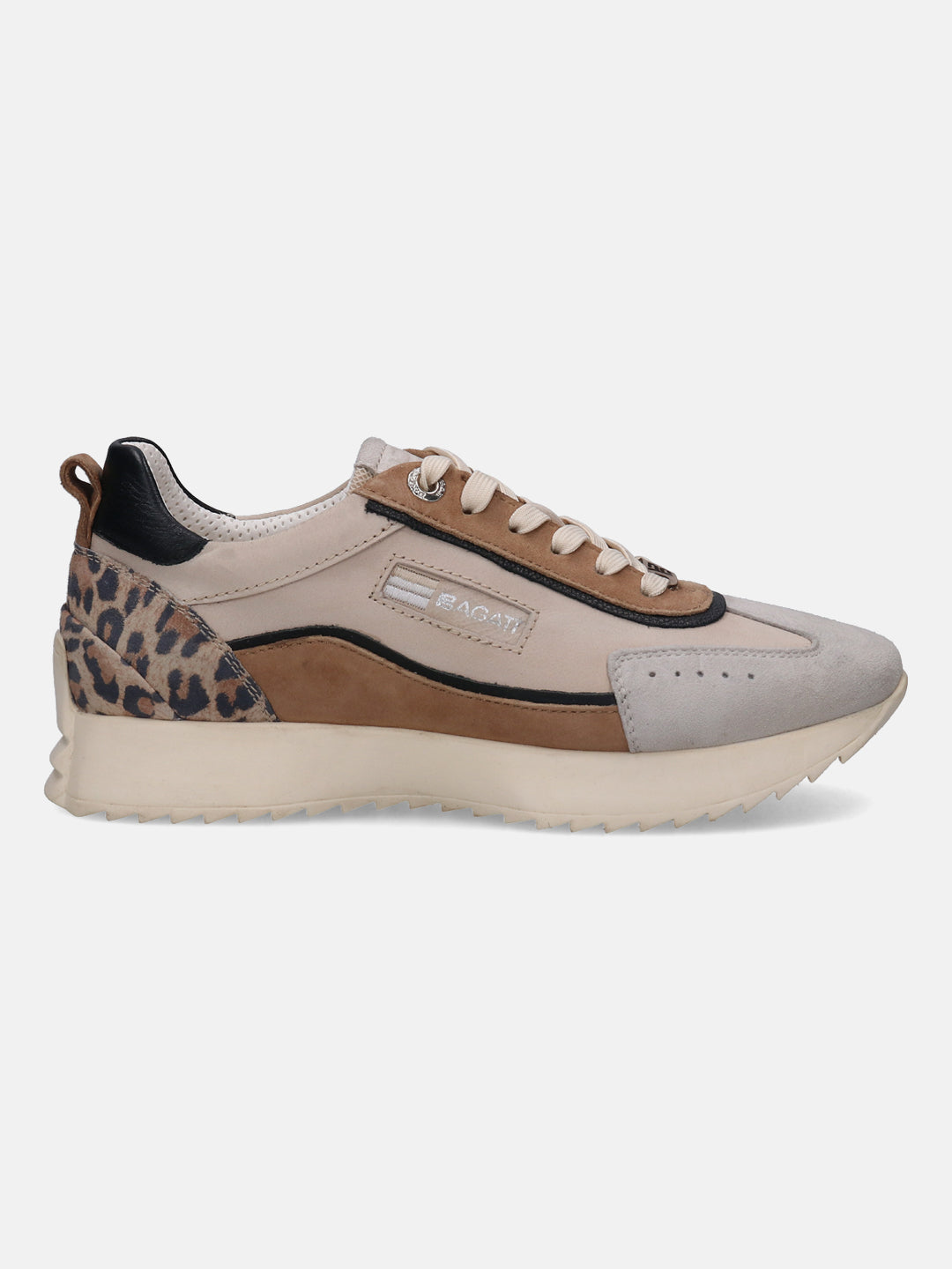 Sophie Beige Animal Print Sneakers - BAGATT