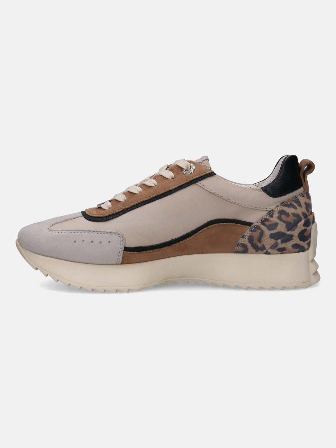 Sophie Beige Animal Print Sneakers - BAGATT