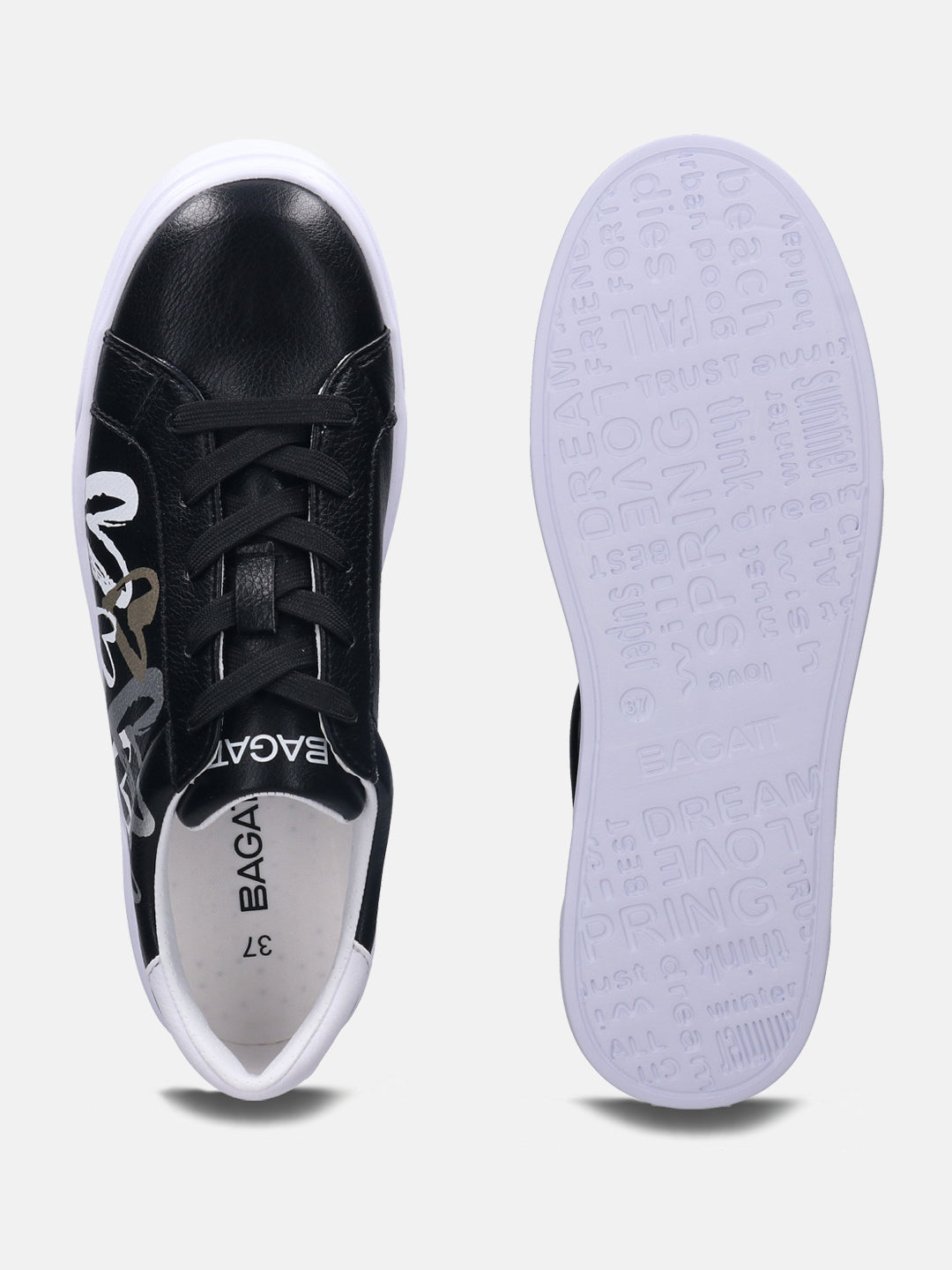 Blu Black & White Sneakers - BAGATT