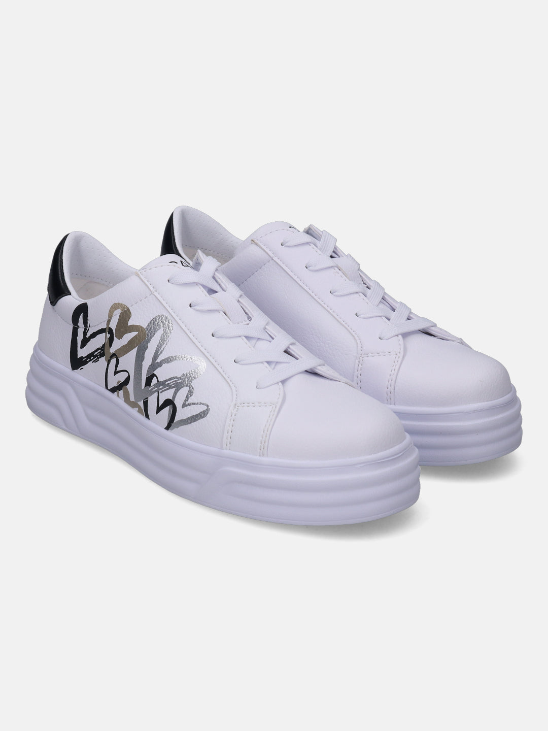 Blu White & Black Sneakers - BAGATT