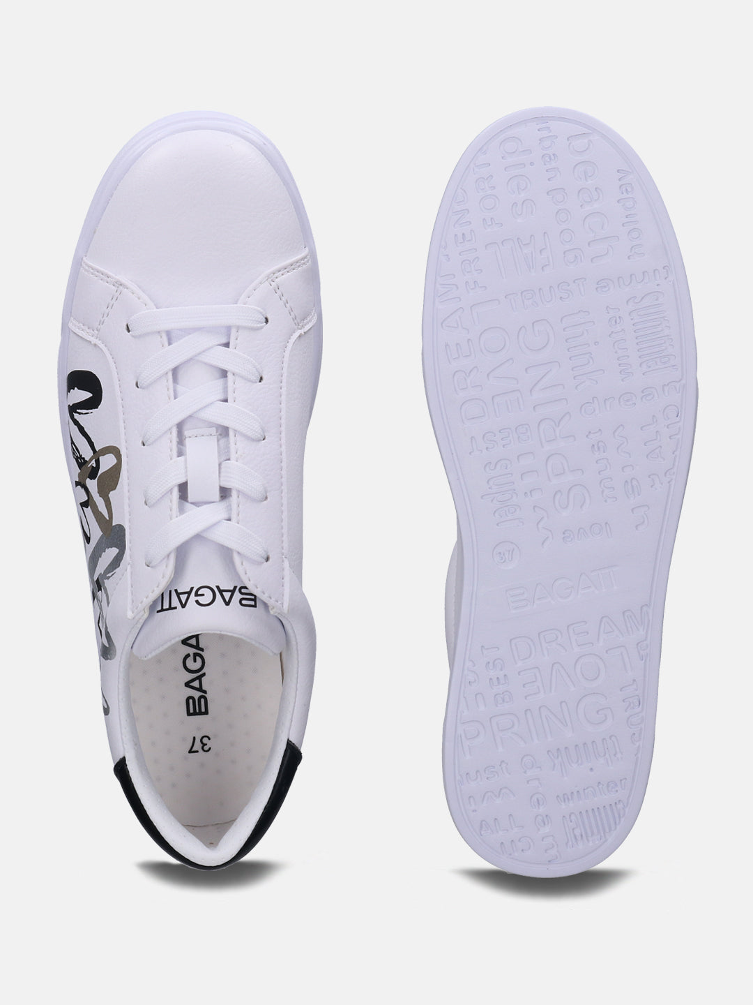 Blu White & Black Sneakers - BAGATT