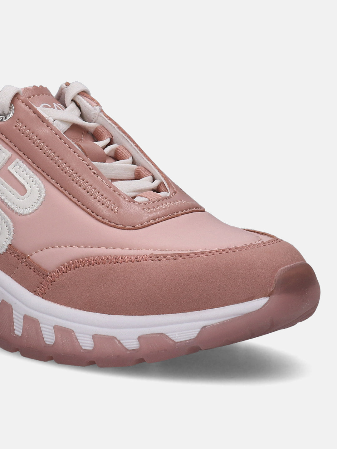 Chi Nude Pink & White Chunky Sneakers - BAGATT