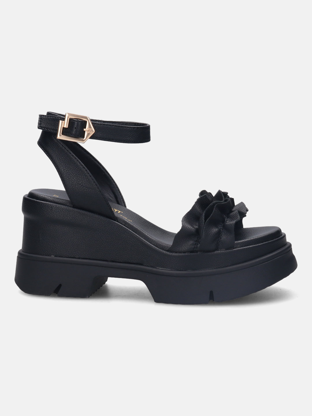 Trish Black Wedges - BAGATT