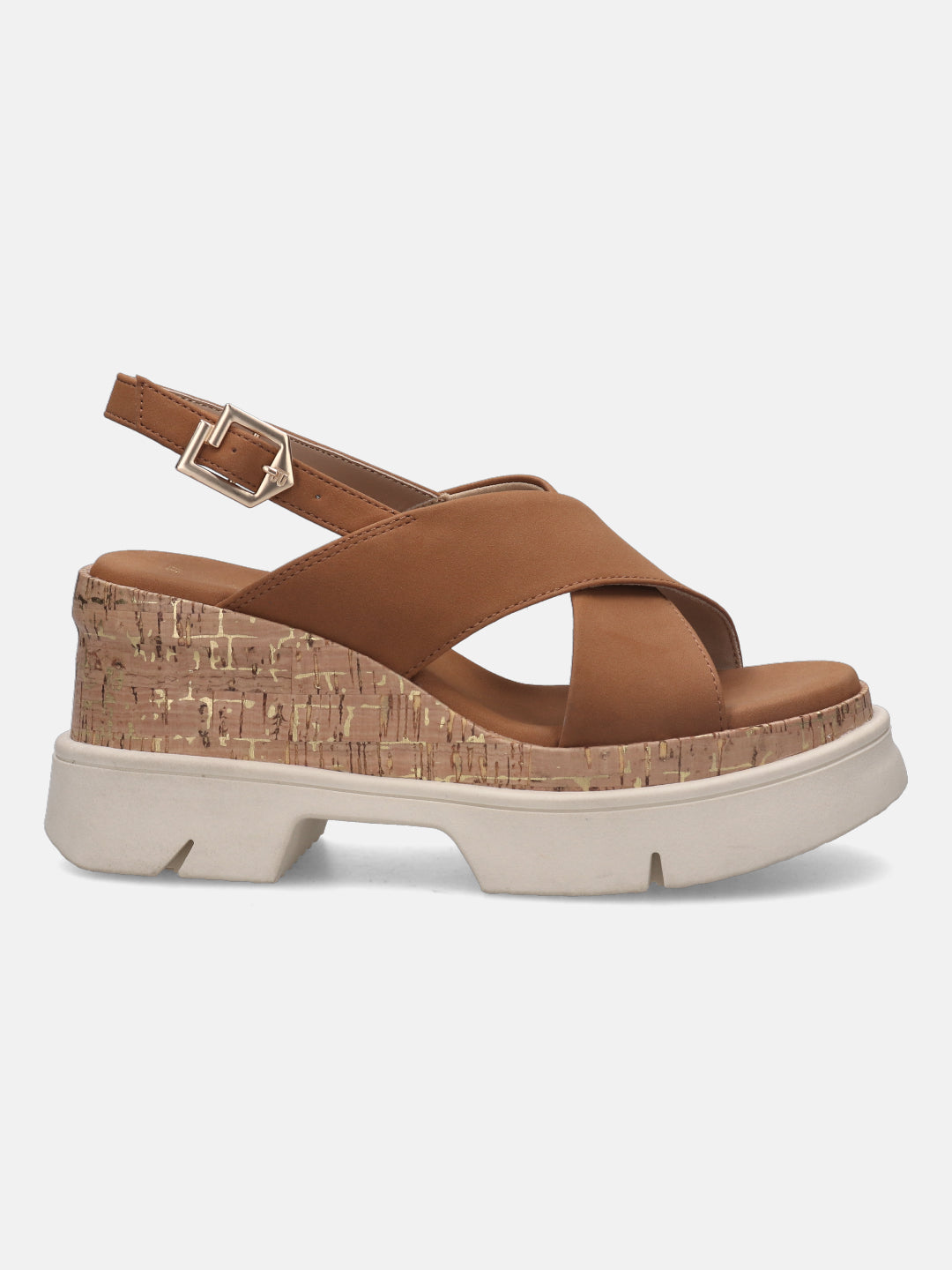 Trish Cognac Wedges - BAGATT