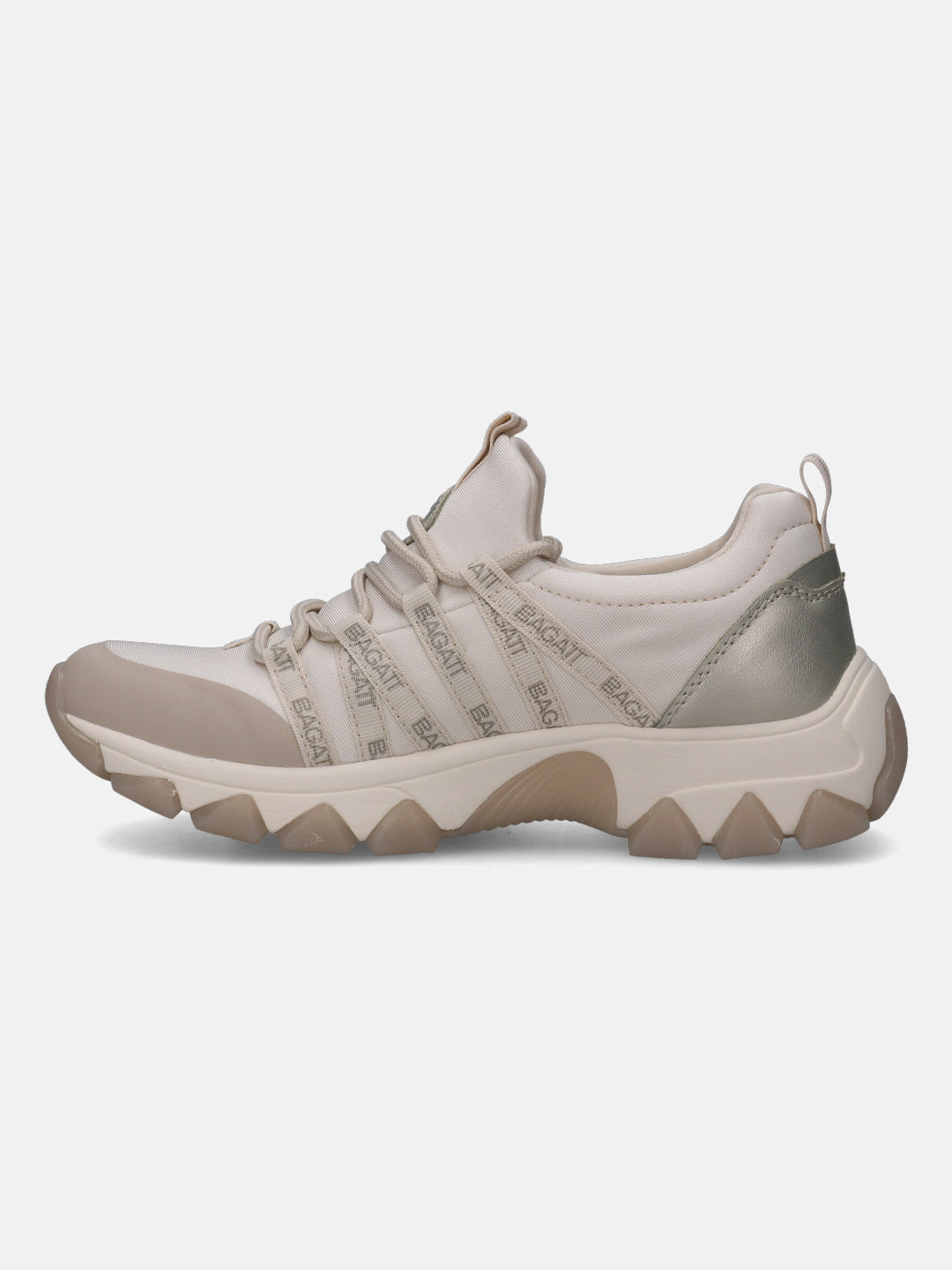 Yuki Beige & Gold Sneakers - BAGATT