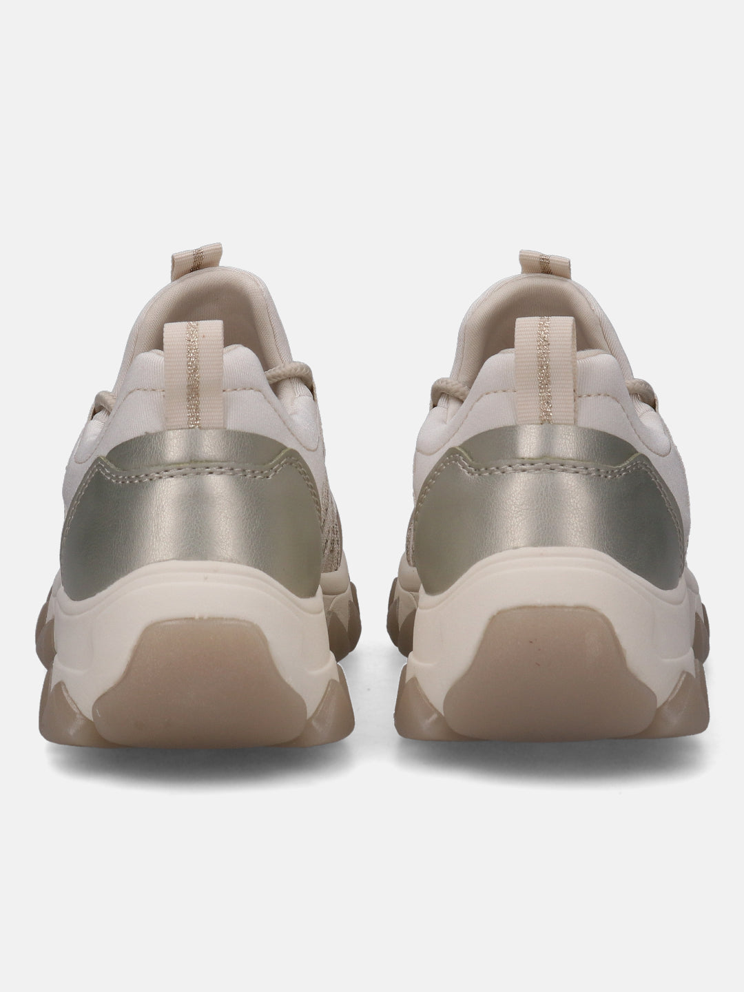 Yuki Beige & Gold Sneakers - BAGATT