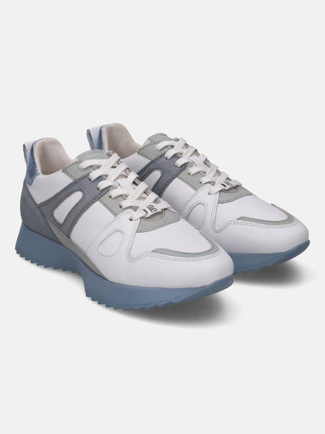 Sophie White & Light Blue Sneakers - BAGATT