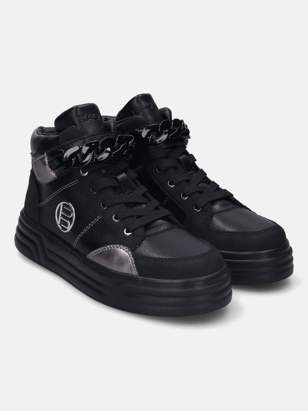 BAGATT Blu Black High Top Sneakers