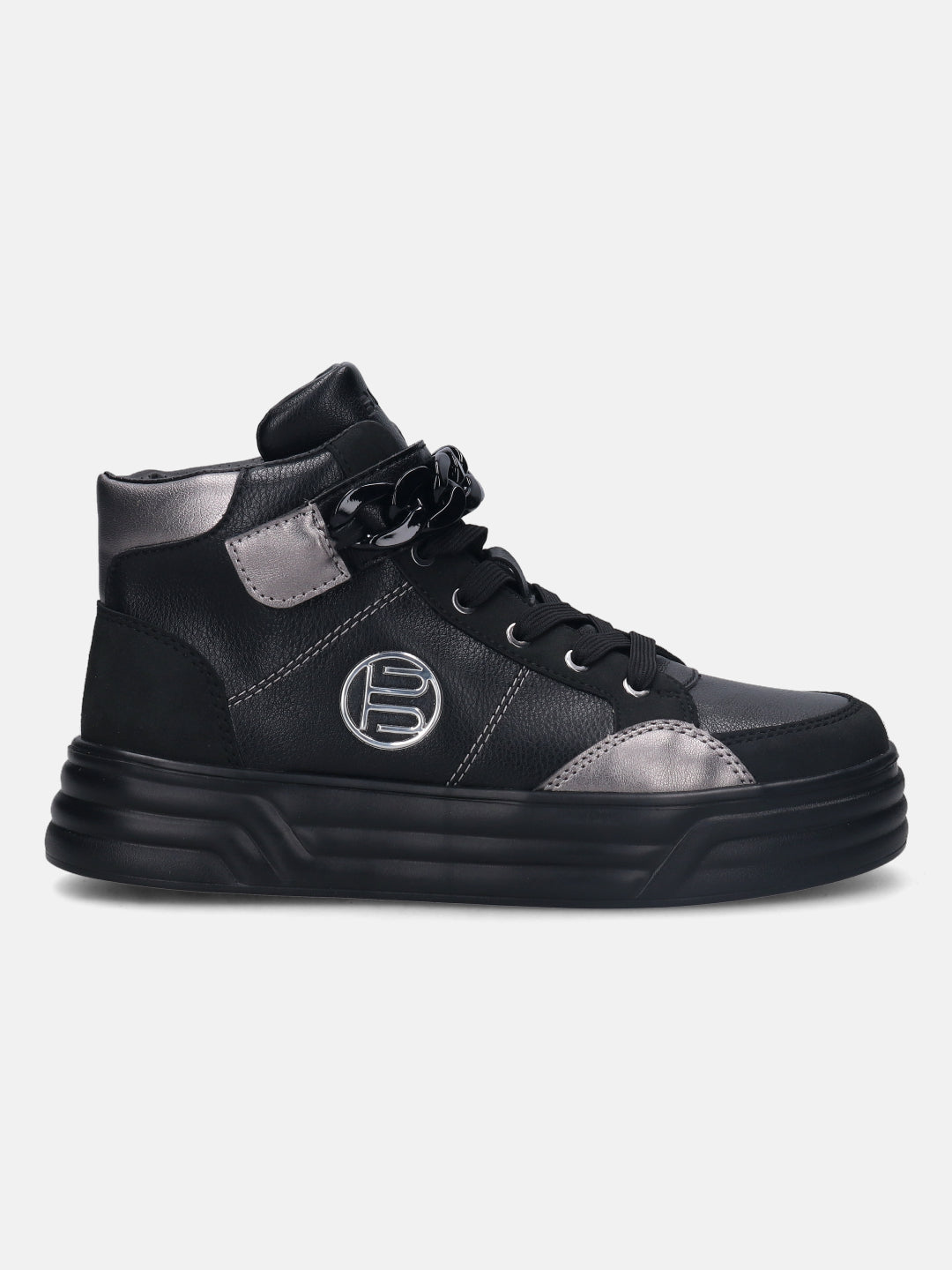 BAGATT Blu Black High Top Sneakers