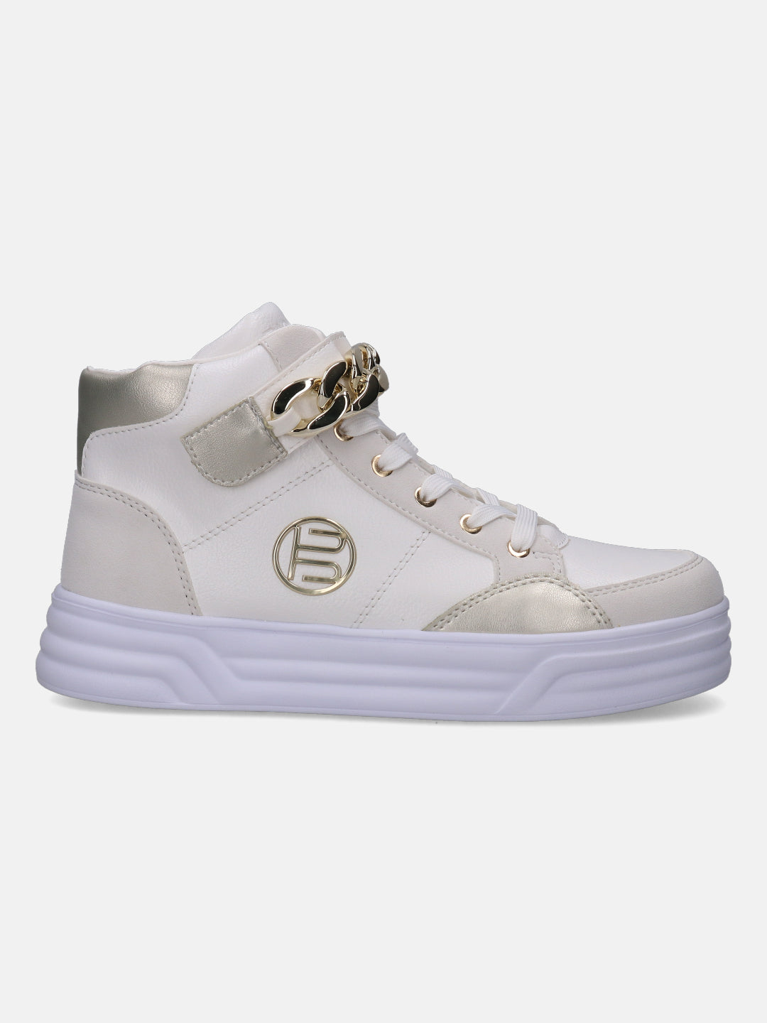 BAGATT Blu White High Top Sneakers