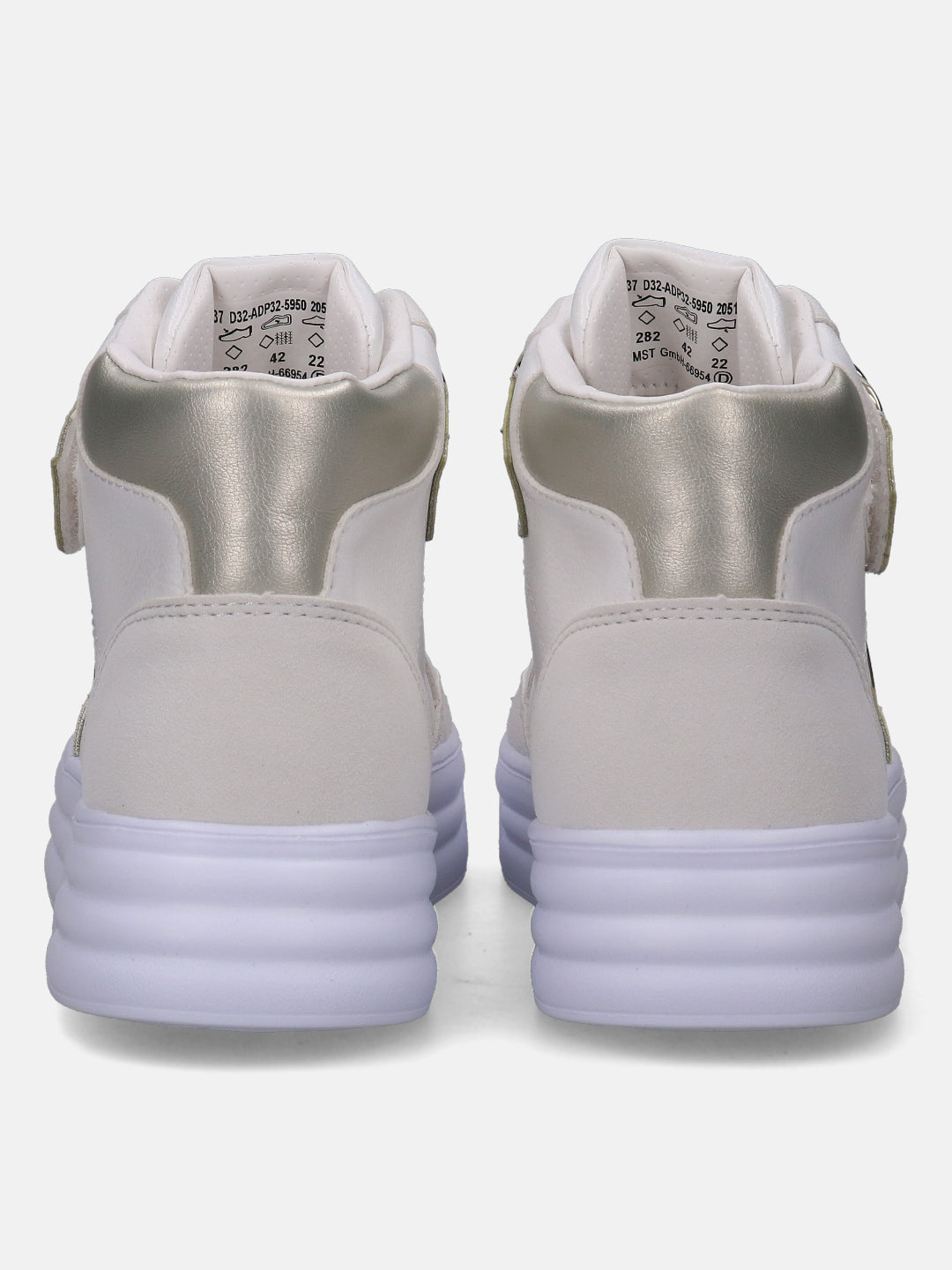 BAGATT Blu White High Top Sneakers
