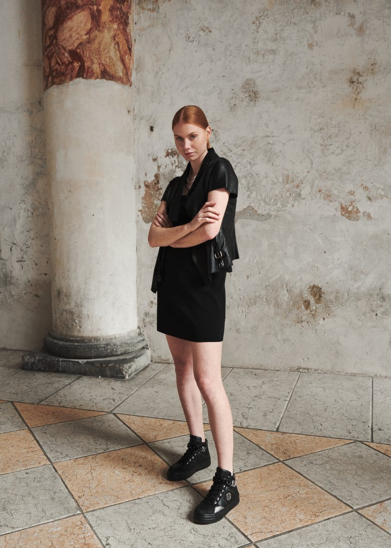BAGATT Blu Black High Top Sneakers