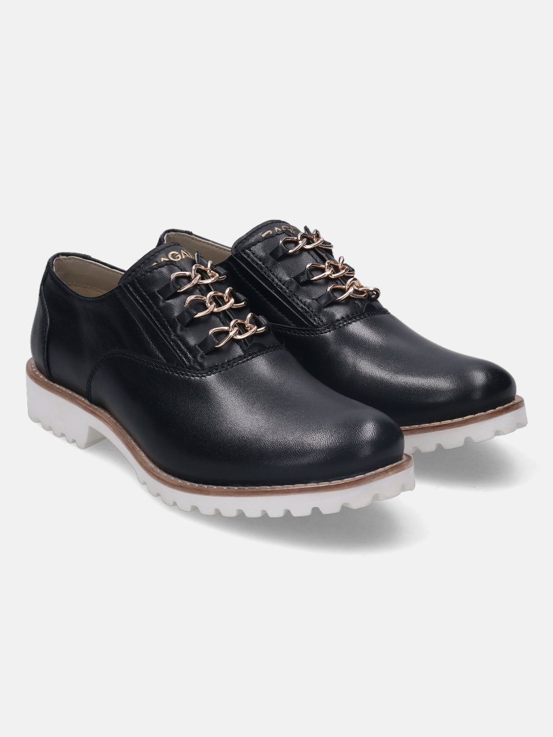 BAGATT Enny Black Premium Leather Formal Slip-ons