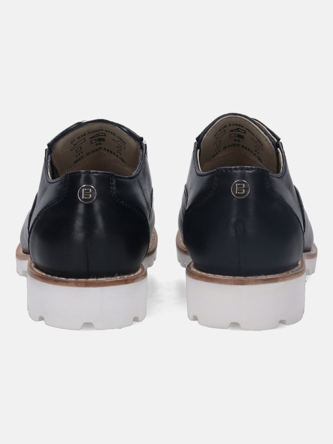 BAGATT Enny Black Premium Leather Formal Slip-ons
