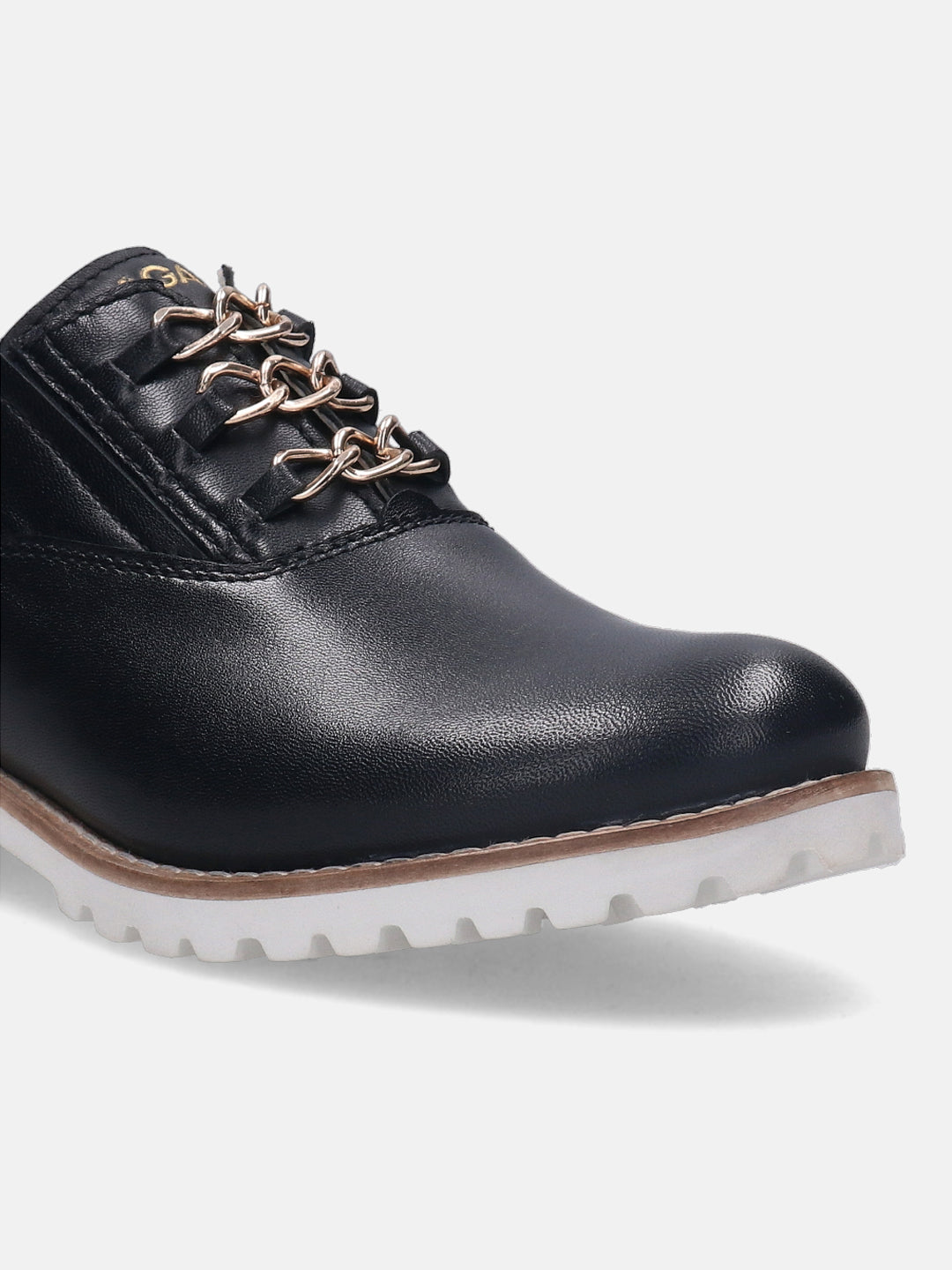 BAGATT Enny Black Premium Leather Formal Slip-ons