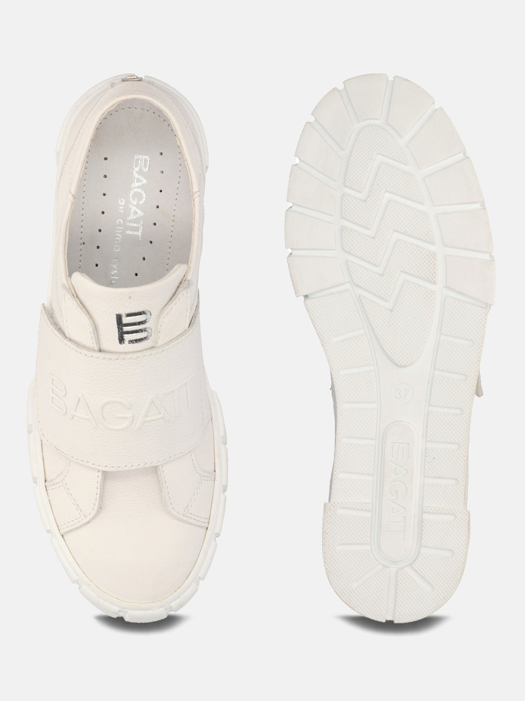 BAGATT Premium Leather White Sneakers