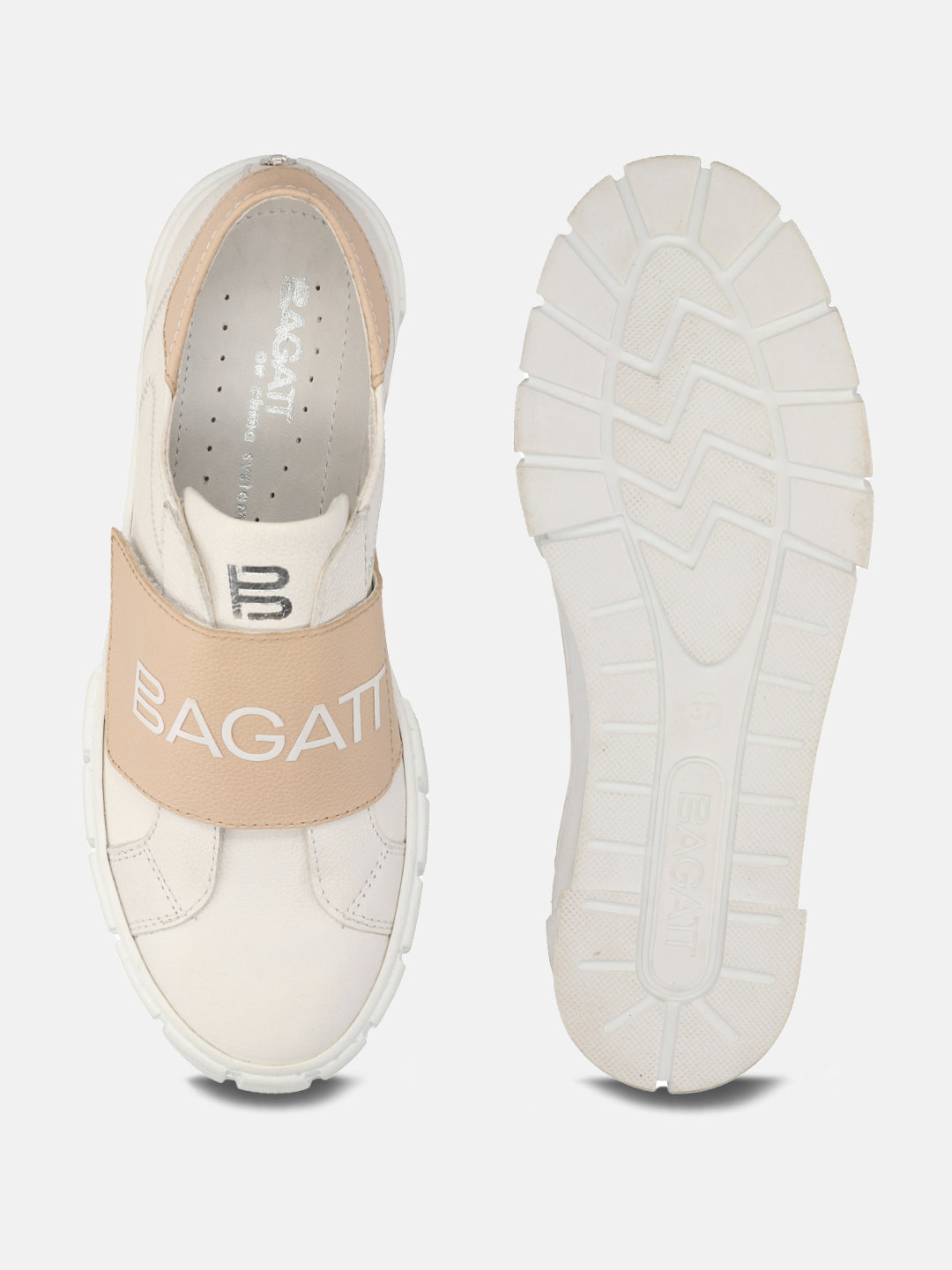 BAGATT Premium Leather White Sneakers