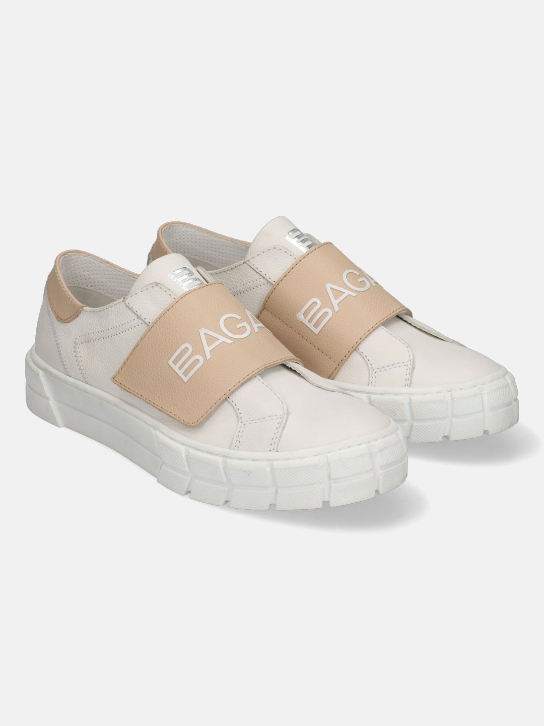 BAGATT Premium Leather White Sneakers
