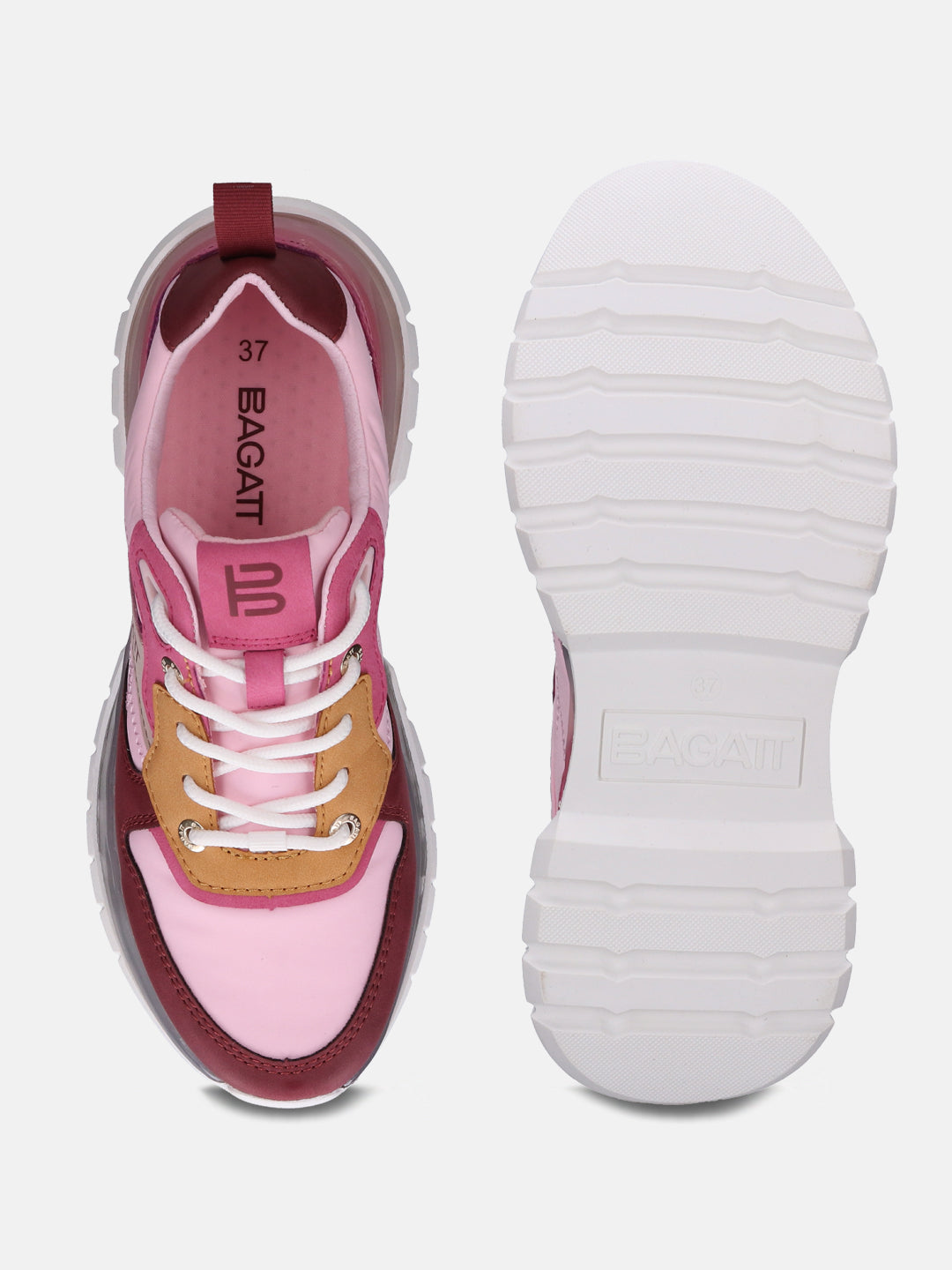 Athena Pink & Bordo Sneakers - BAGATT