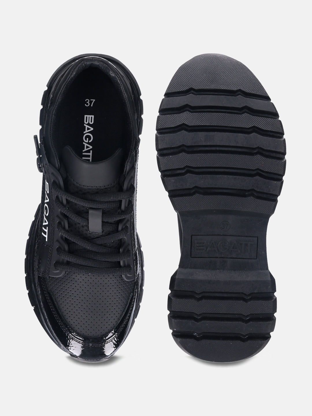 Athena Black Sneakers - BAGATT