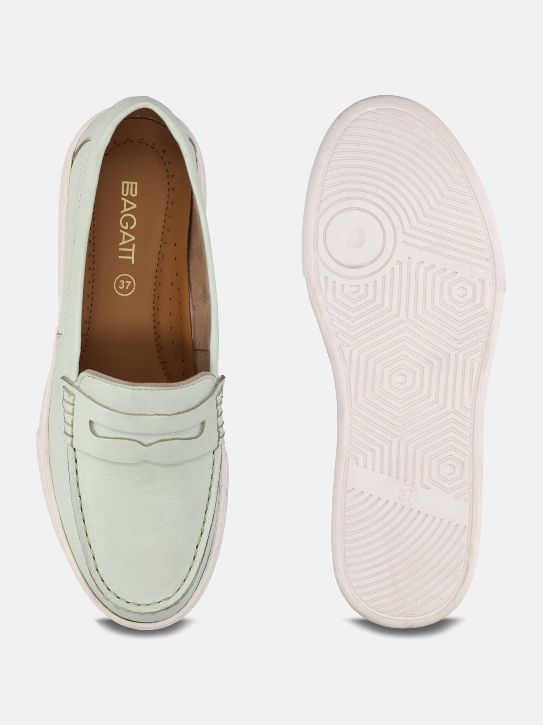 Jola Light Green Casual Loafers - BAGATT