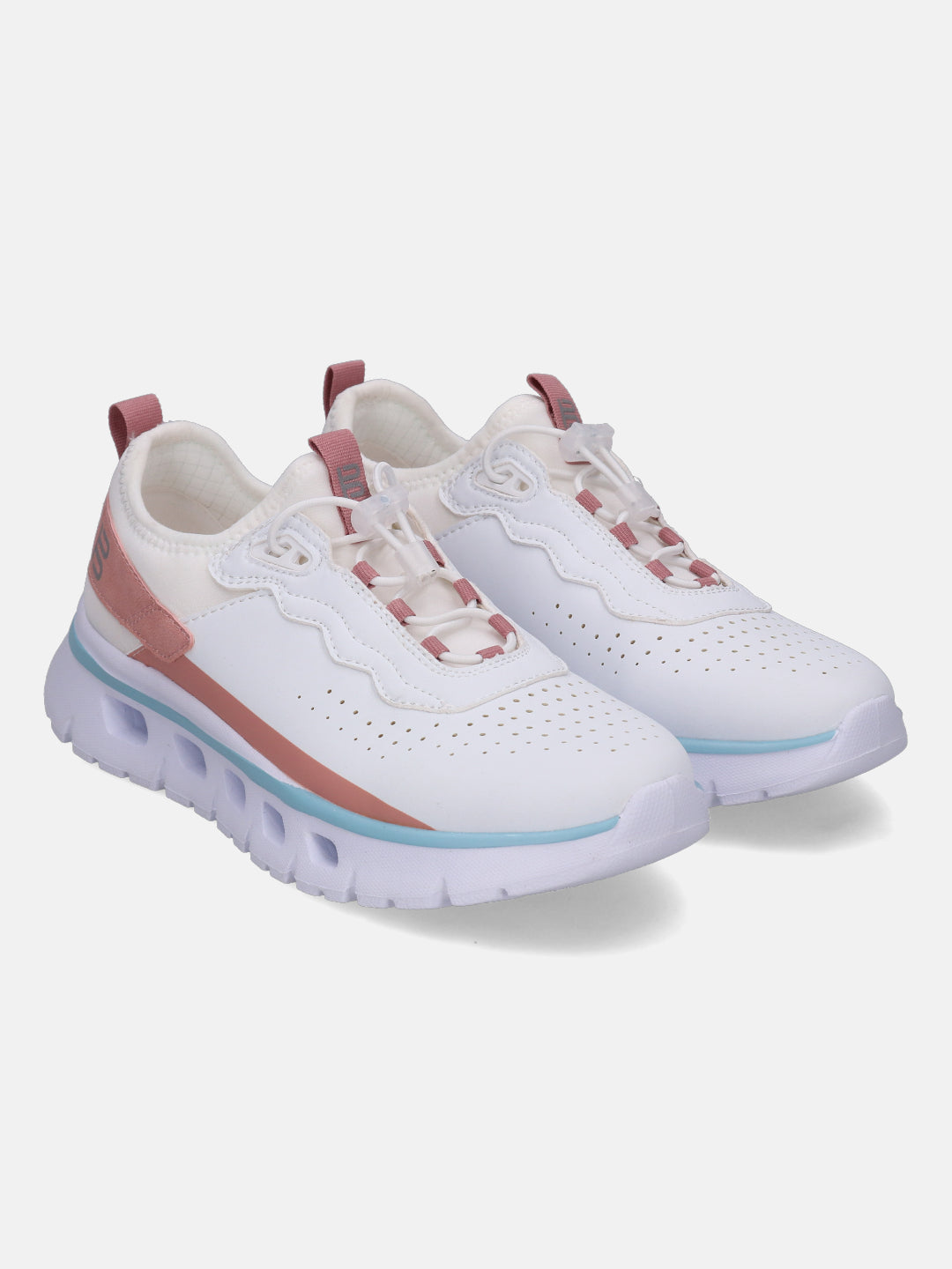 Nesaja White & Rose Sneakers - BAGATT