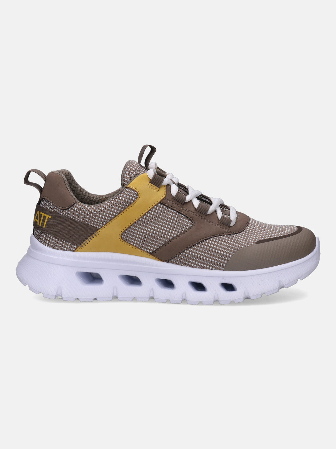Nesaja White & Taupe Sneakers - BAGATT