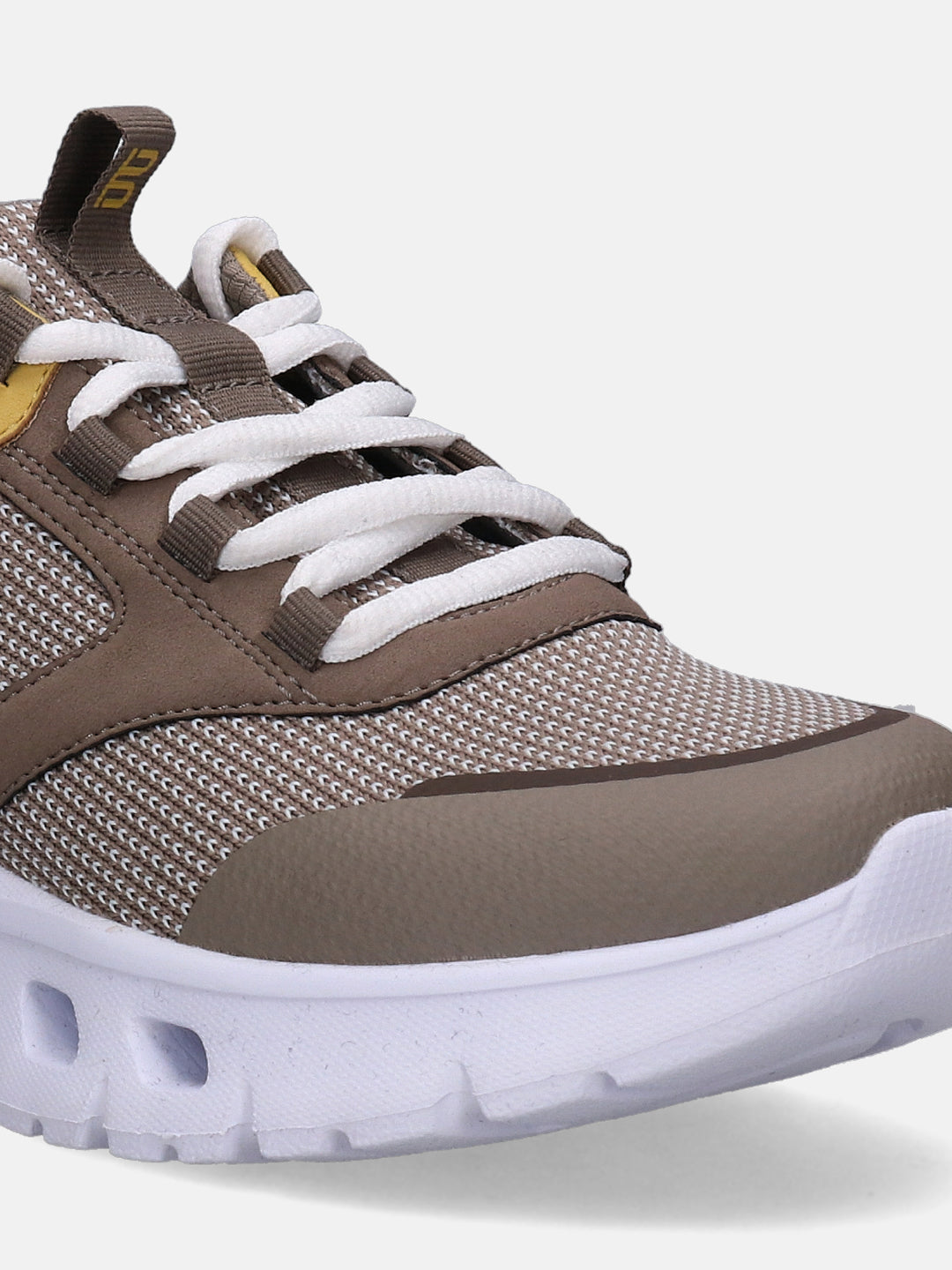 Nesaja White & Taupe Sneakers - BAGATT