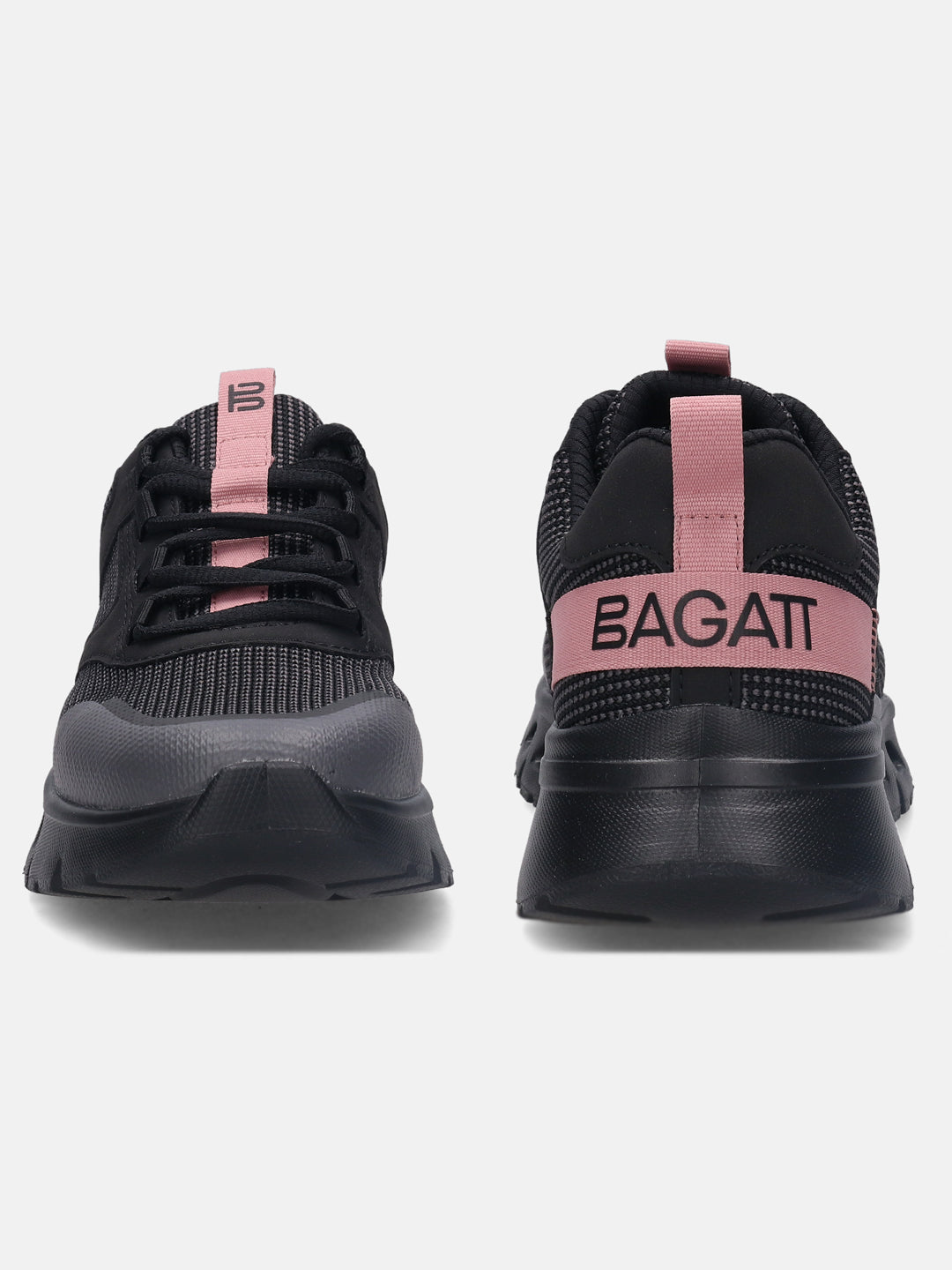 Nesaja Grey & Black Sneakers - BAGATT