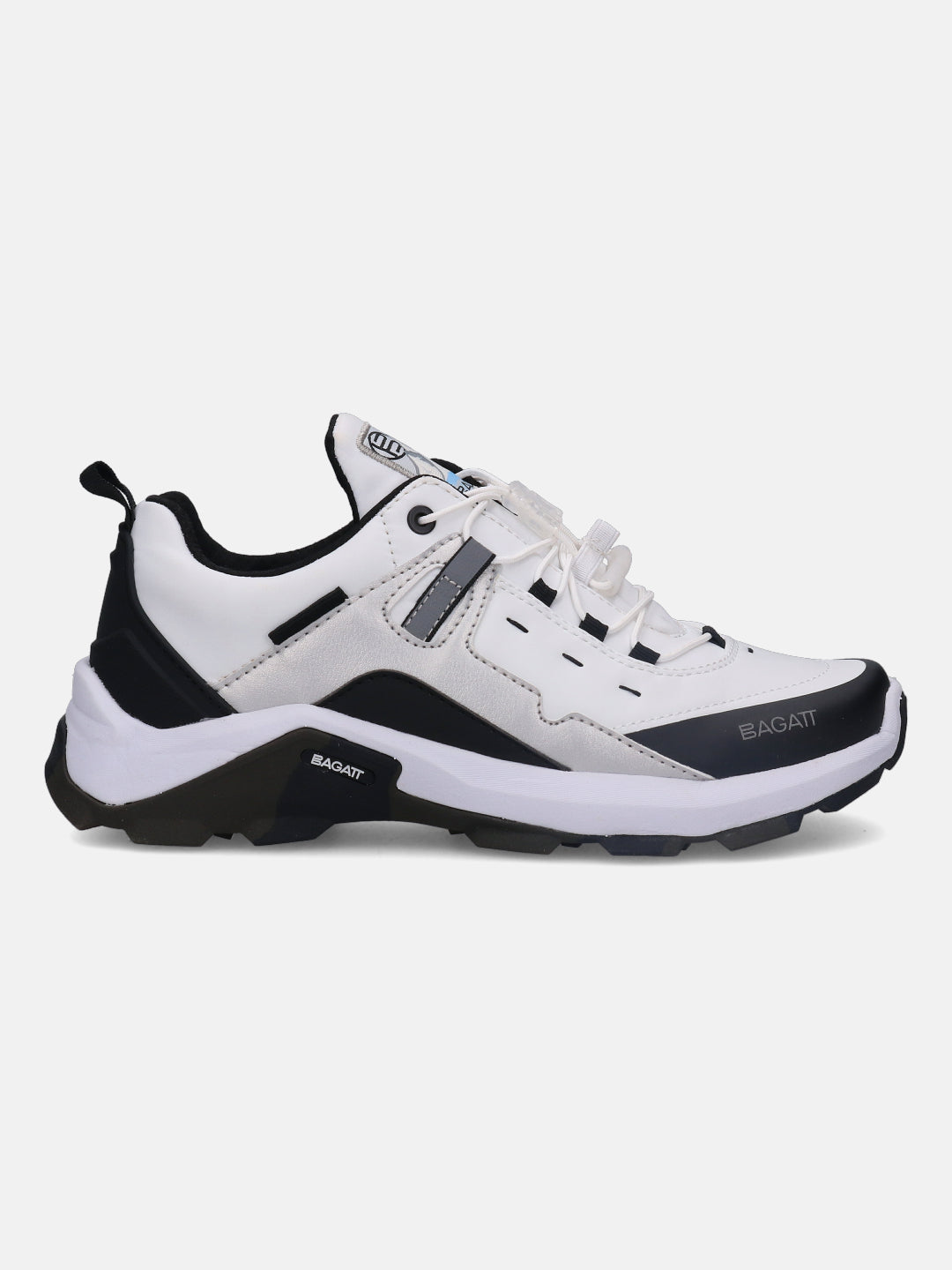 Nakota White & Black Sneakers - BAGATT