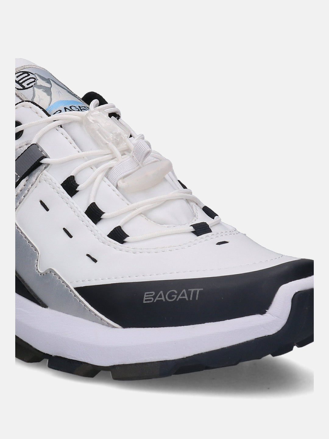 Nakota White & Black Sneakers - BAGATT