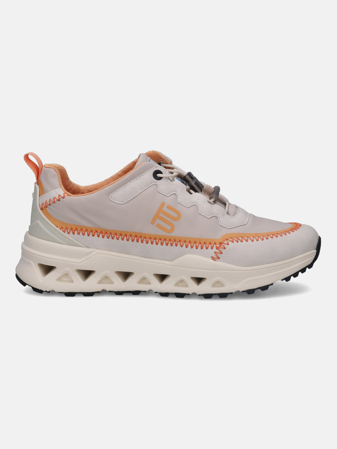 Coaster Off White & Orange Sneakers - BAGATT