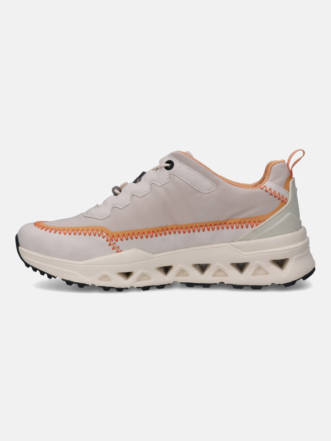 Coaster Off White & Orange Sneakers - BAGATT