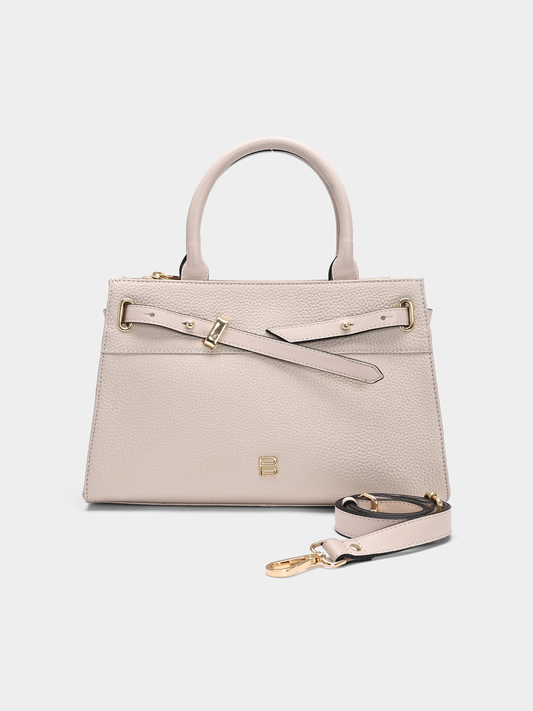 TT.BAGATT Beige Wax Leather Satchel  Handbags