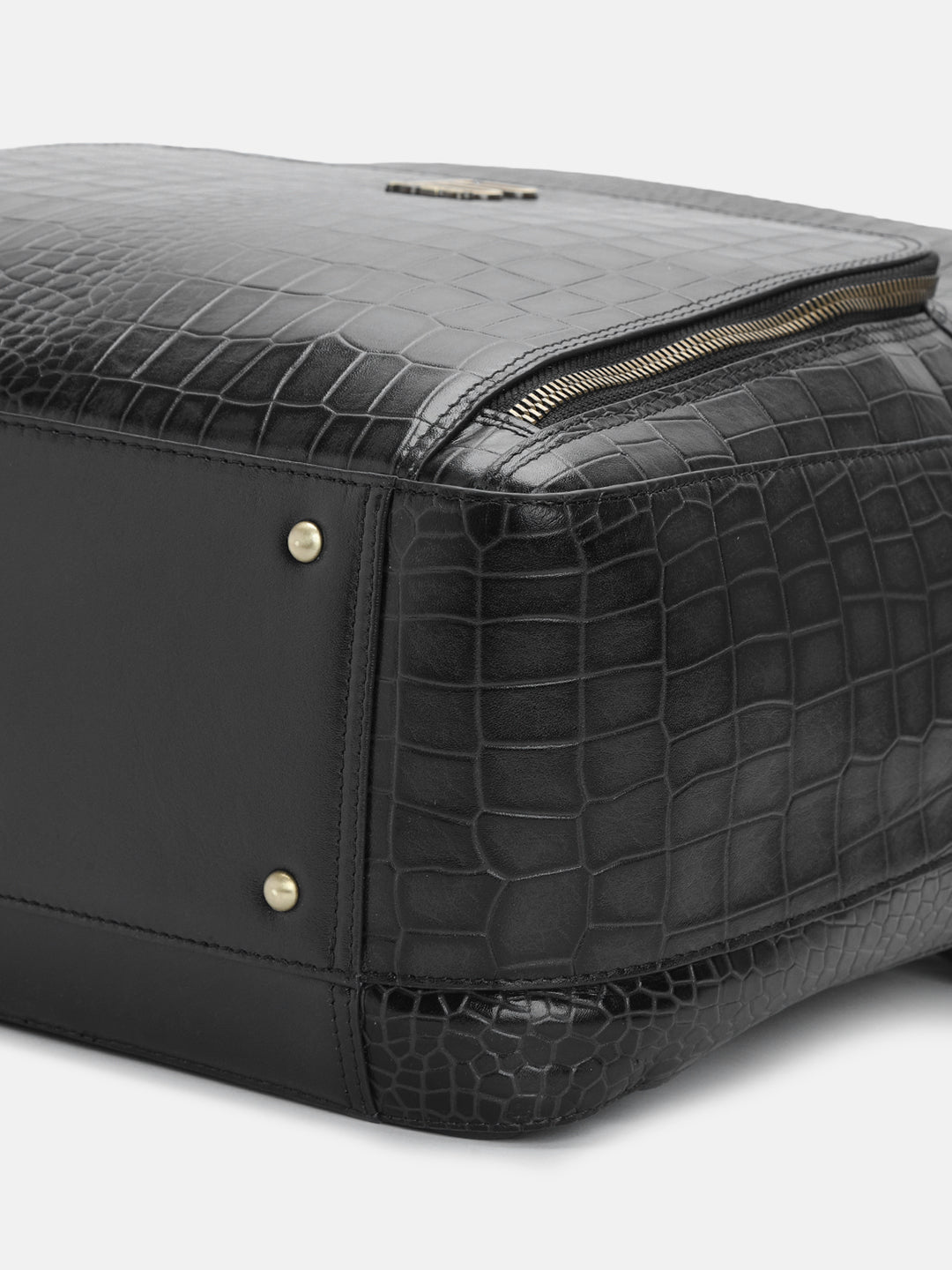BAGATT Solofra Black Leather Bagpack