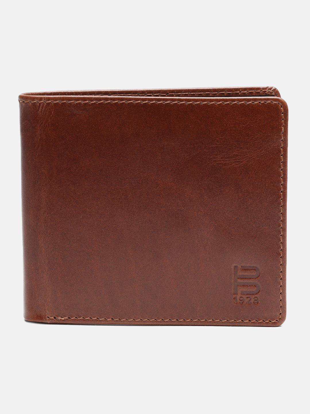 BAGATT Light Brown & Blue Bi-Fold Wallet