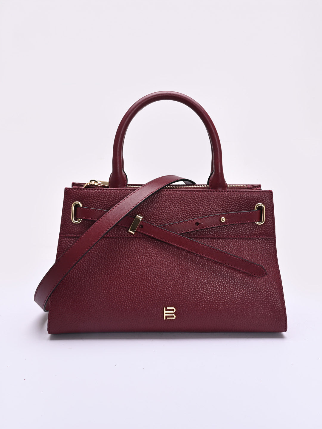TT.BAGATT Wine Wax Leather Satchel  Handbags