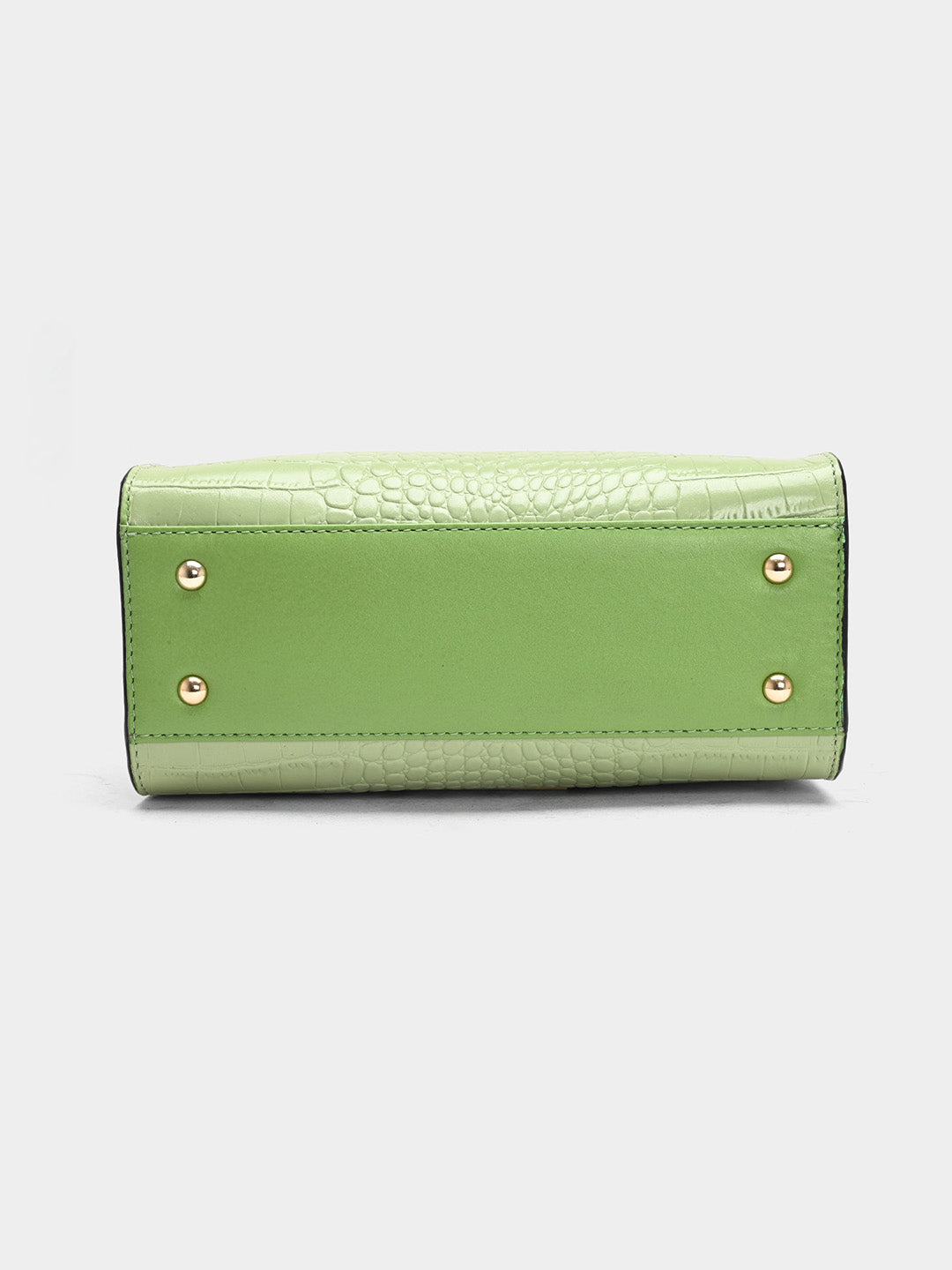 TT.BAGATT Lime Green Croco leather Sling  Handbags