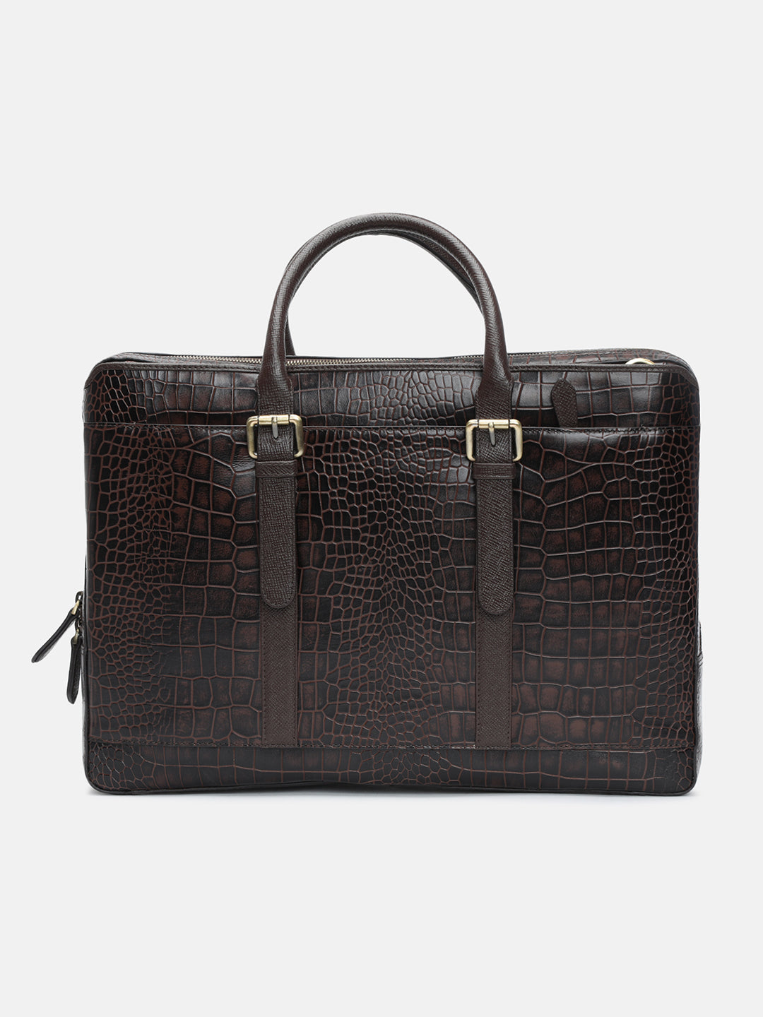 BAGATT Solofra Brown Leather Laptop Bag