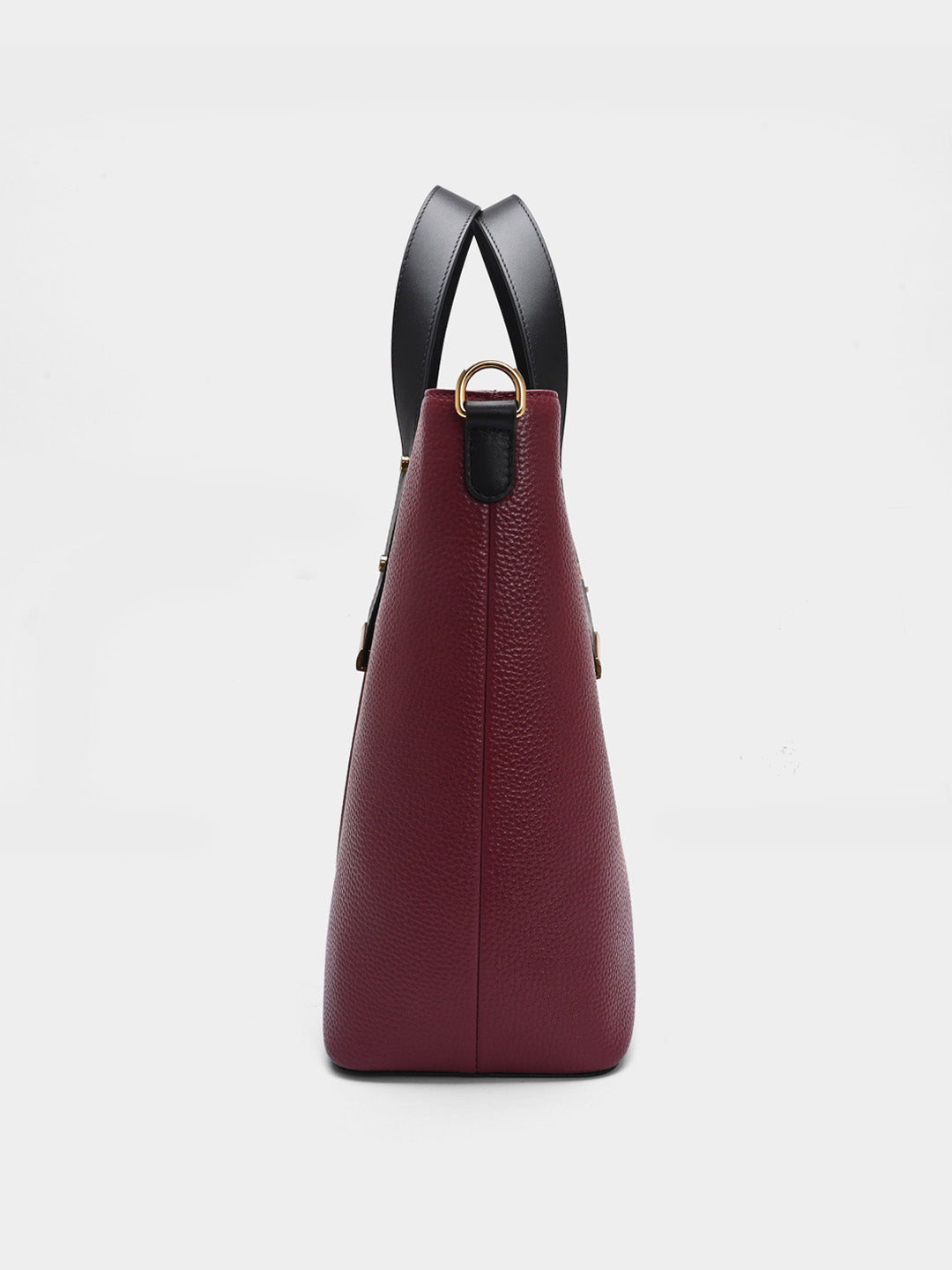 TT.BAGATT Black Wax Leather Tote Handbags