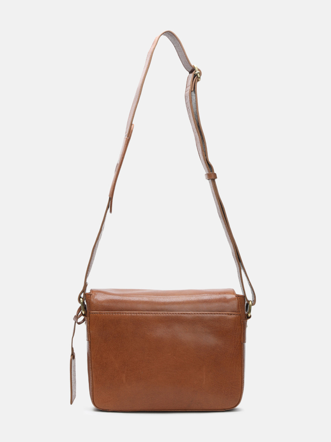 BAGATT Novara Mid Brown Leather Messenger Bag
