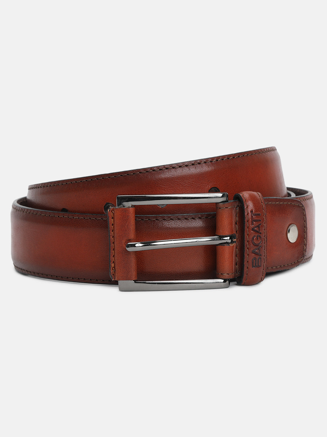 BAGATT Light Brown Reversible Leather Belt