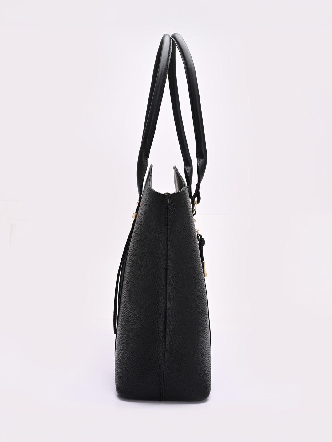 TT.BAGATT Black Wax Leather Tote Bag Handbags