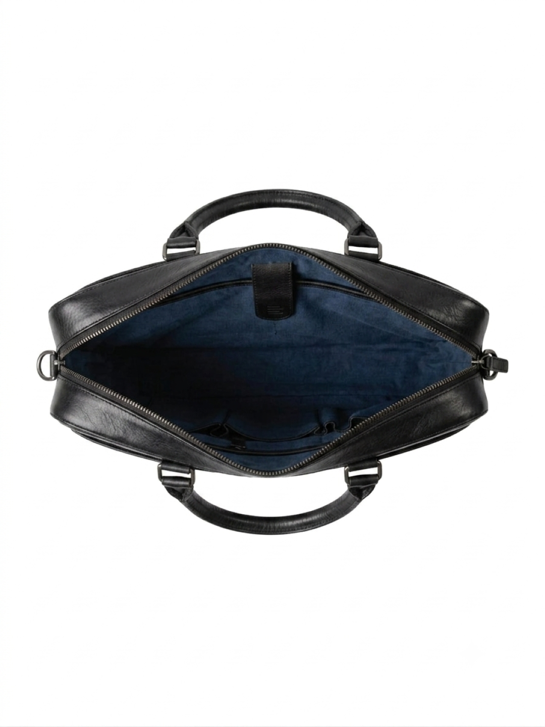 Black Nappa Leather Laptop Bag